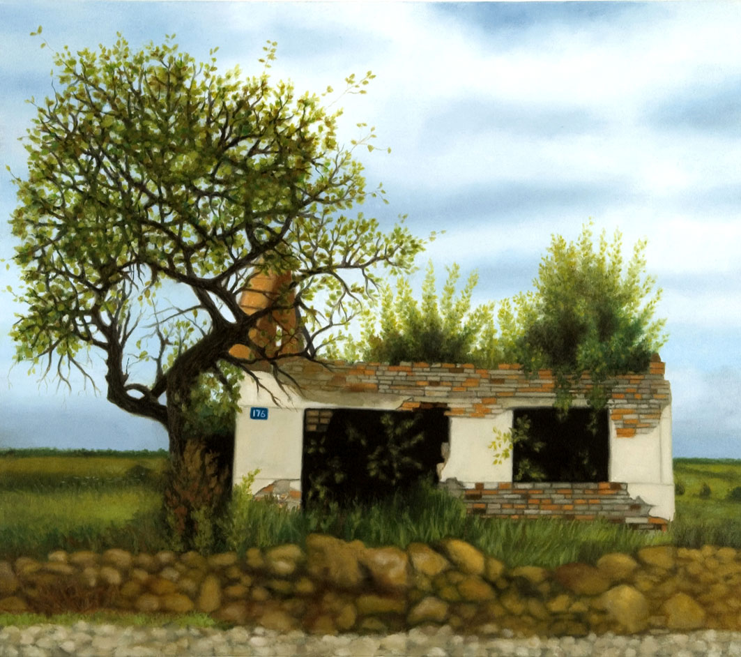 audrey nervi, peinture a l'huile