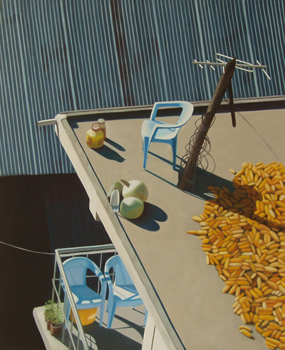 audrey nervi, peinture a l'huile