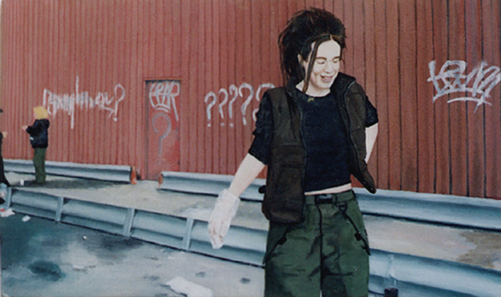 audrey nervi, peinture a l'huile