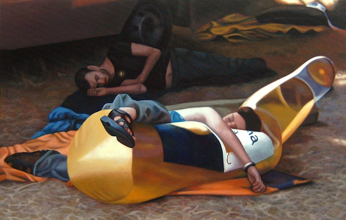 audrey nervi, peintuire a l'huile